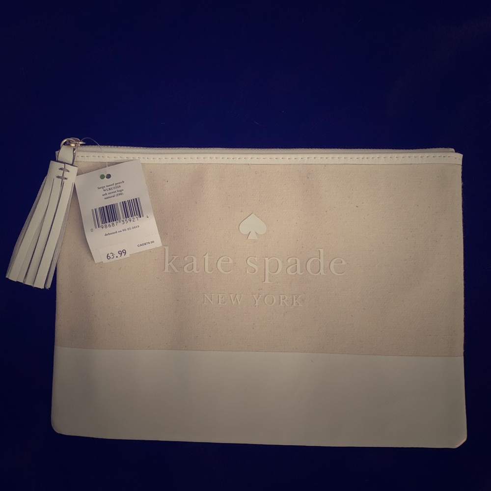 Kate spade large tassel pouch